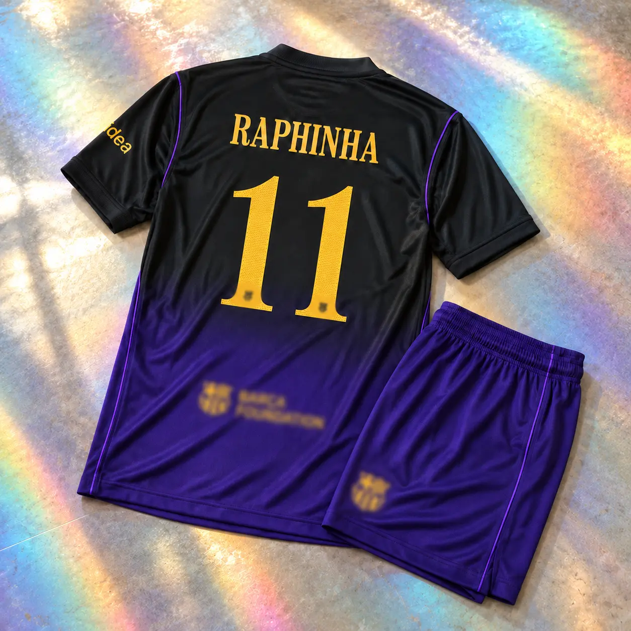 BLACK PURPLE SET 2026/27 Soccer Jersey Training Set for Men – Short Sleeve Football Shirt and Shorts for Match Day and Sports
