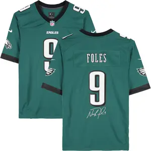 Nick Foles Philadelphia Eagles Autographed Midnight Green Game Jersey - Fanatics Authentic Certified