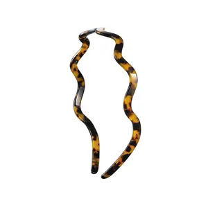 Wavy headband for glasses, suitable for those who wear glasses, non-slip thin headband that prevents headaches, suitable for women