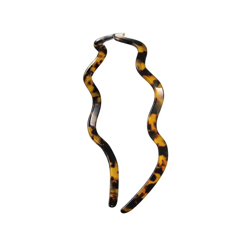 Wavy headband for glasses, suitable for those who wear glasses, non-slip thin headband that prevents headaches, suitable for women