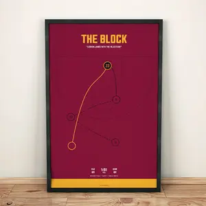 Cavs Lebron James The Block Print, Poster No Frame, Home Decor, Wall Art