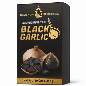 Premium Black Garlic – Natural Antioxidant Supplement | Standardized Plant Extract | Supports Heart Health, Immunity & Energy – 150 Caplets (1g Each) – Calidad Premium, Natural de México