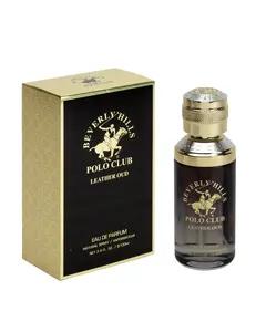 Beverly Hills Polo Club | Leather Oud Eau de Parfum Spray 3.4 fl oz 100ml for Men - Bold Rugged Masculine Fragrance with Oud & Amber - Long-Lasting Timeless Fresh Scent - Blend of Woody, Spicy, and Leather Notes | Ideal for Everyday & Special Occasions Ed