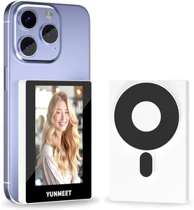 Camera  for   Recording 1080P,  Phone Vlog Selfie  Screen, Using Phone Rear Camera Selfie Vlog Live Stream , Compatible with iOS Android White.