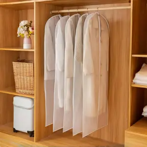 1/2/5Pcs 140Cm*60Cm Transparent Clothing Dust Cover, Household Dust Cover, Used To Store Coats, Shirts, Skirts, Pants And Other Clothes, Suitable For Wardrobe, School, Office, Home, Travel, Bags, Collection, Clothing Storage, Clothing Dustproof, Christmas