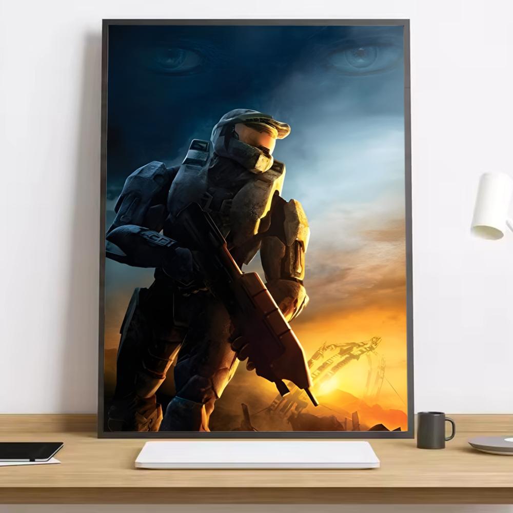 Game H-Halo Cool I-InfiniteS Painting Calligraphy HD Canvas Poster living room bedroom bar aesthetic decoration