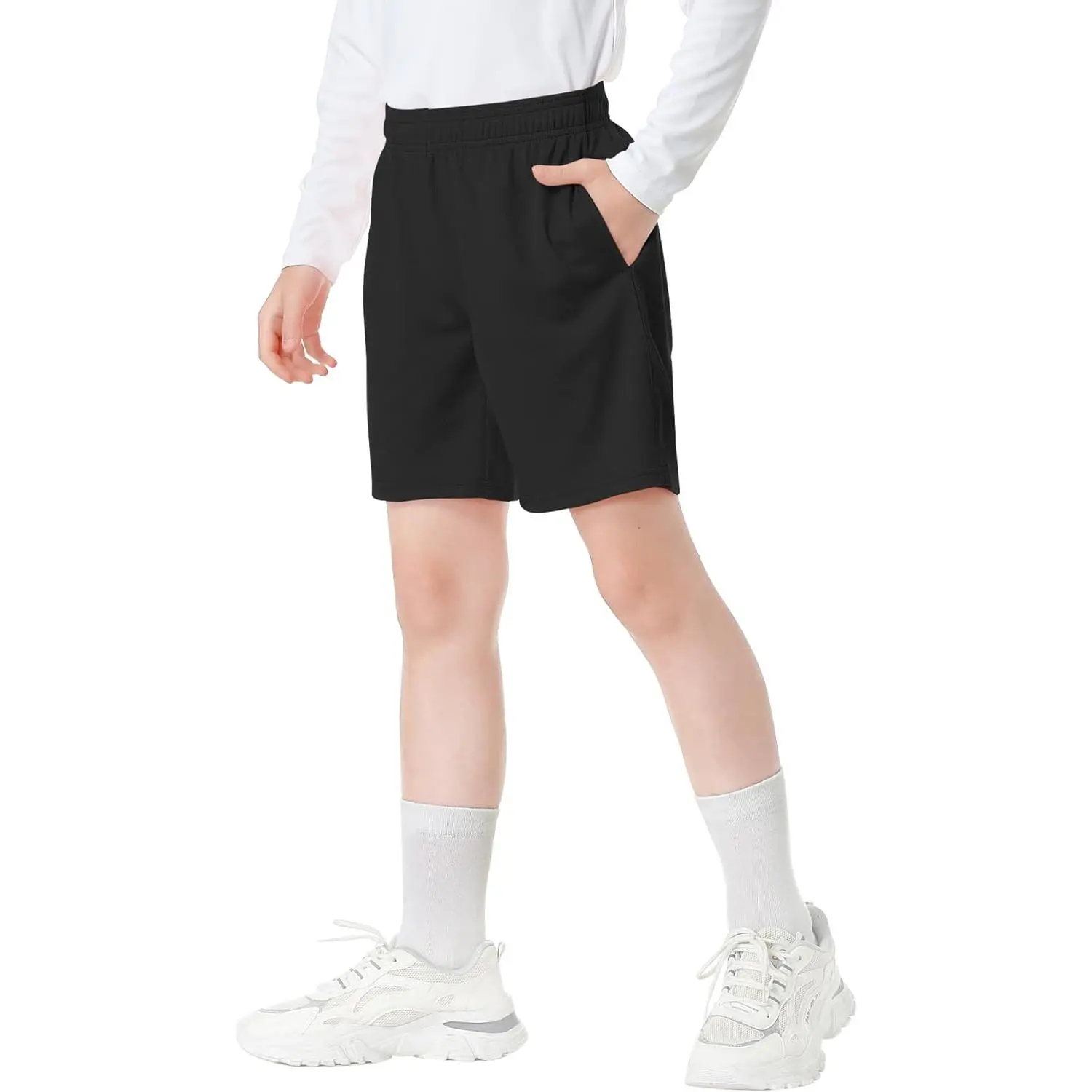 QBK Toddler to Youth Athletic Shorts for Boys and Girls Soccer Basketball Sports