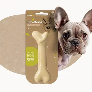 ReThink Pet Eco-Friendly Dog Bone Chew Toy - Durable Long Lasting Rubber Bone for Dogs - Lightweight & Non-Toxic - Supports Dental Health - Suitable for All Breeds & Sizes