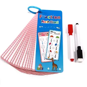 Set of 15 Math Flashcards with Erasable Pen, Educational Learning Cards, Brain-Boosting Toy, Mathematical Number Flashcards for Kids, Math Learning Tools, Math Teaching Aid