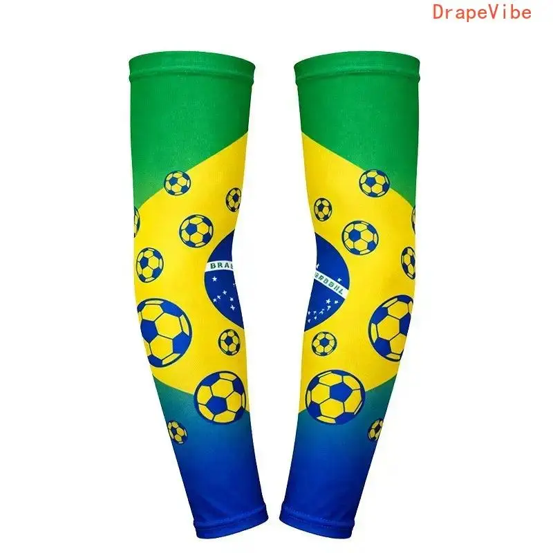2026 World Cup Fan Arm Sleeves Sun Protection Breathable Stretch Team Spirit Wear Soccer Stadium Accessories For Usa Mexico Canada Supporters 2026 World Cup Fan Arm Sleeves Sun Protection Breathable Stretch Team Spirit Wear Soccer Stadium Accessories For Usa Mexico Canada Supporters