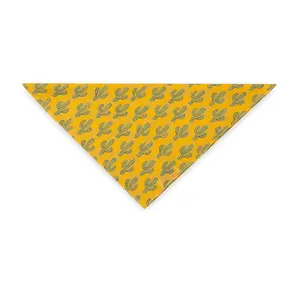 Prickly Pax Marigold Cactus Cotton Bandana