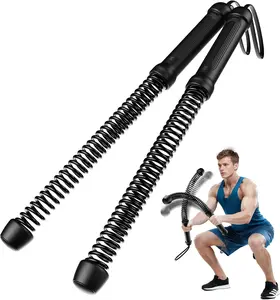 Weighted Cordless Battle Ropes 2PCS – New Upgrade Quiet Ropeless Training Rope Fitness Equipment for Home Workout, Strength Training, HIIT, Cardio Exercise & Gym Sessions
