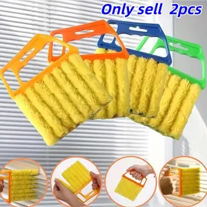 2 Piece Window Blind Cleaning Brush Set, Household Cleaning Tool, Portable Handheld Cleaner for Car Air Vent, Fan, Kitchen, Bathroom, Multi-Functional Tool