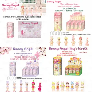ELECTRO STORE | Sonny Angel Blind Box Gift, Cherry Blossom Sakura Spring Night Hanami Style Cat Series Kawaii Collectible Figure Toy