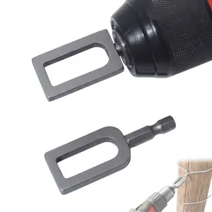 Wire Twisting Tool for Drill, Heavy Duty Steel Wire Twister Tool with 1/4" Hex Shank, Professional Steel Wire Twisting Tool for Construction and Fence