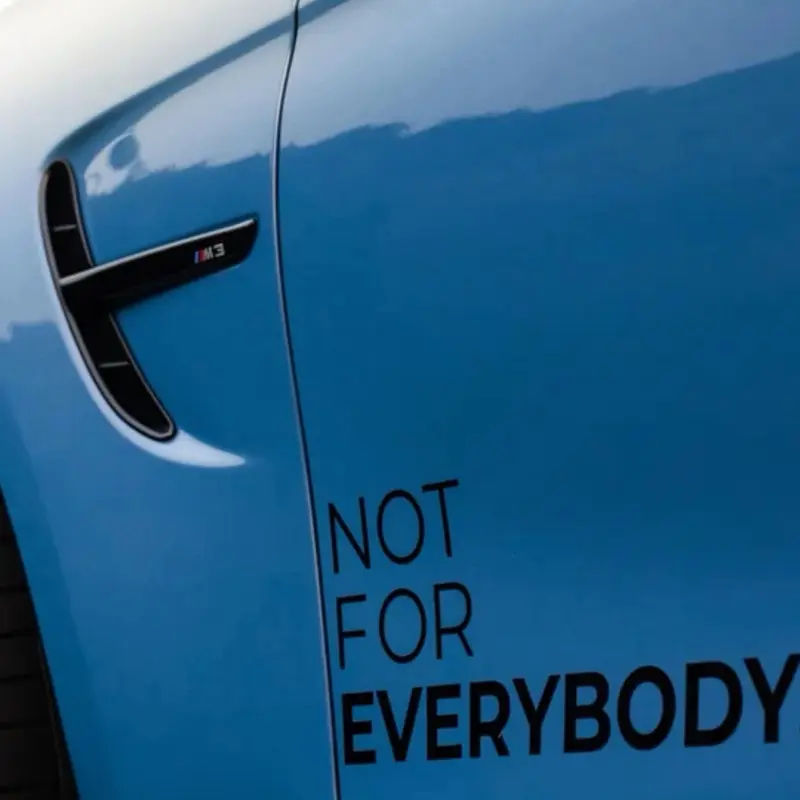 Not For Everybody Car sticker 1 piece