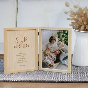 Custom Frame Gift For Her Wooden Keepsake Box. Personalized Gift Box For Women. Valentines Day Gifts For Him. Custom Photo Box Wedding Gift