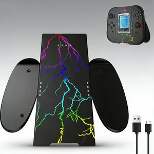 Nintendo Switch 2 Joy-Con Charging Grip Controller Charger Oled/oem Accessories LED Indicator USB-C Cable Joy-Con Handle Base Stand
