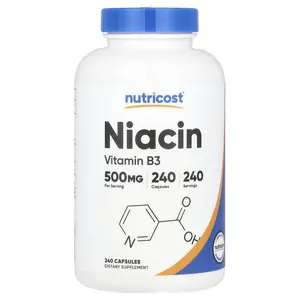 Nutricost Niacin, 500 mg, 240 Capsules
