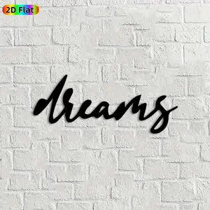 1pc Dreams Metal Wall Art, Artistic Dreams Statue Mural, Ideal Gift for New Year, Easter, Art Enthusiasts, Weather-Resistant Metal Wall Decor Wall Sculptures, Perfect for Indoor Wall & Outdoor Fence Dreams Enthusiasts