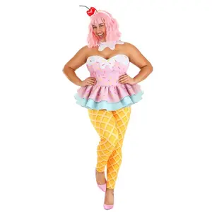 Plus Size Sweet Treat Ice Cream Costume for Women