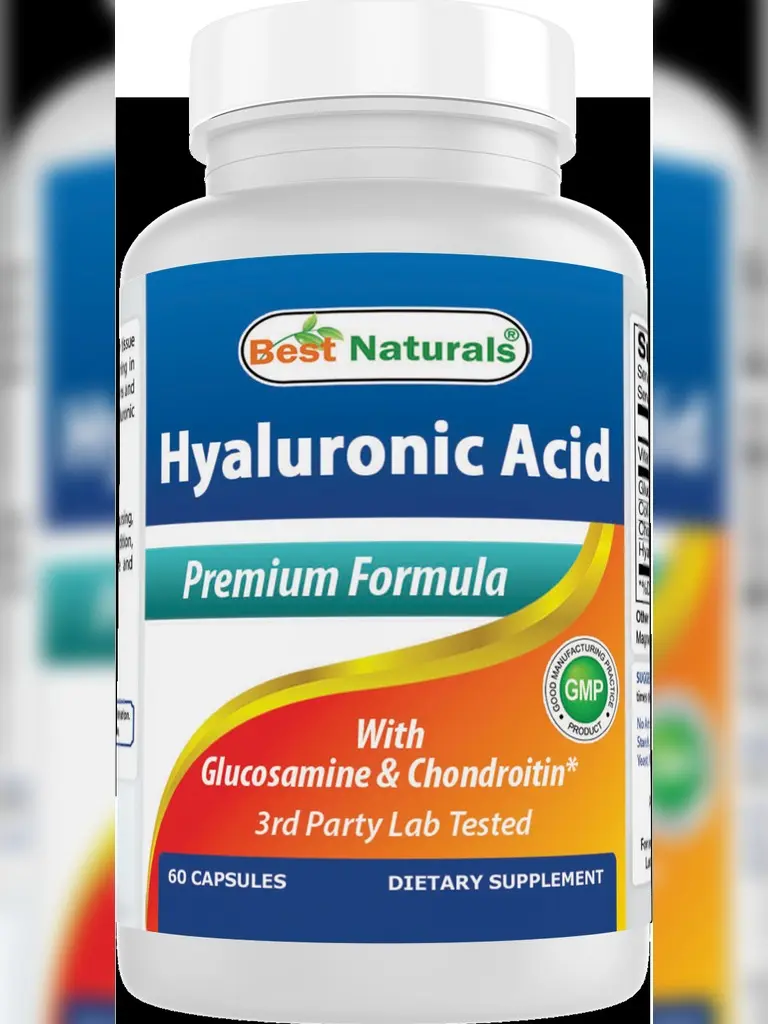 Best Naturals Hyaluronic Acid 100 mg 60 Capsules - Support Healthy Joints and Youthful Skin
