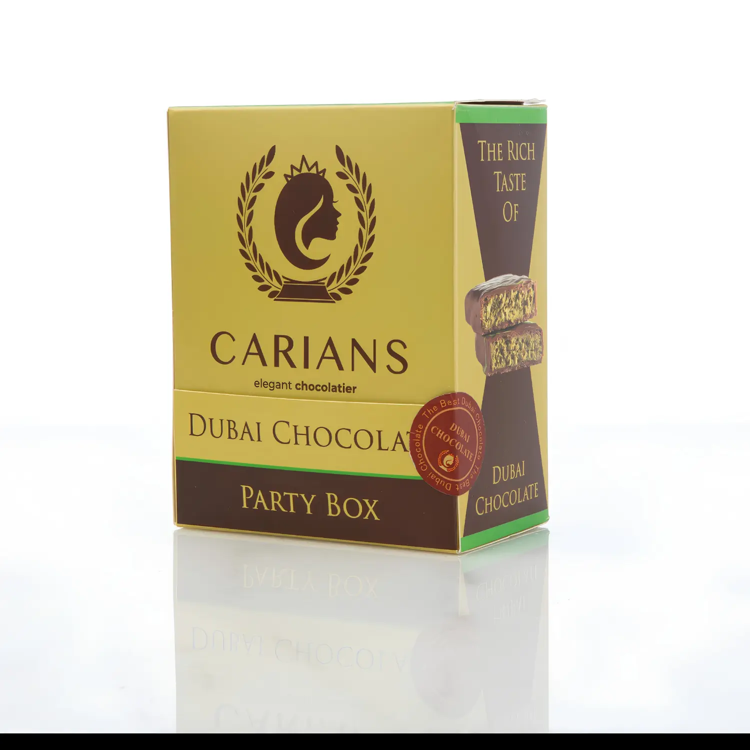 CARIANS Dubai Chocolate Bite Size Premium Chocolate | Luxury Pistachio Crispy Treat | Rich Creamy Chocolate | Viral Dubai Style Candy