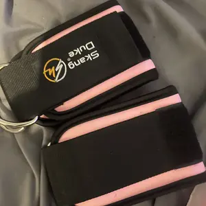 Ankle Straps, 2 Counts Workout Cuff Attachments for Exercise Bands, Ankle Straps for Leg, Glute and Ab Exercises, Fitness Equipment and Gym Accessories