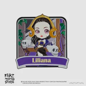 MTG Liliana Defiant Necromancer Cartoon Pin Badge Card Board Game Brooch Peripheral Accessories
