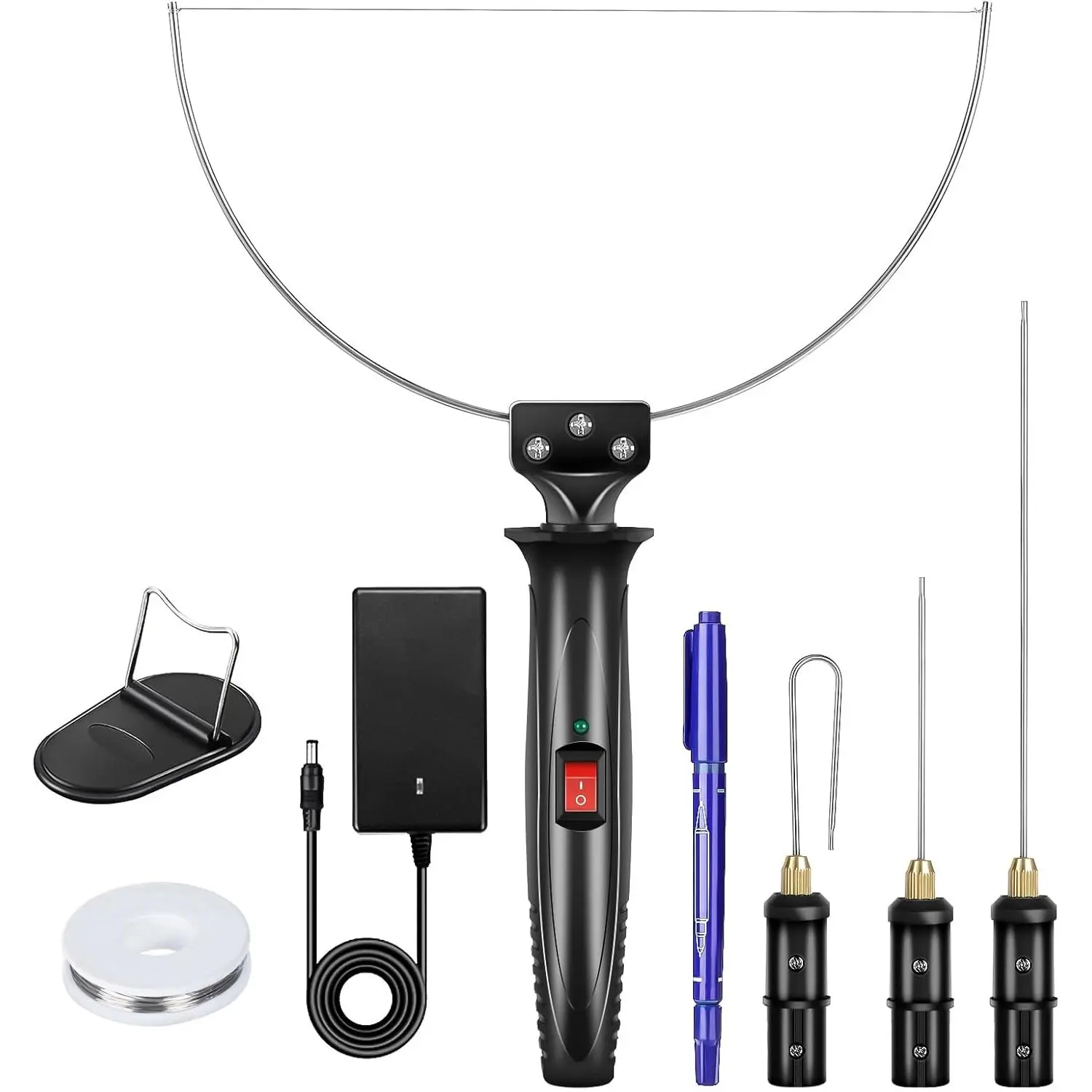 4 in 1   Set, 18W Electric Styrofoam  Tools Kit, 100-240V Hot Wire  Tool With Power Adapter For DIY Craft, Small  Project,  Carving & Digging
