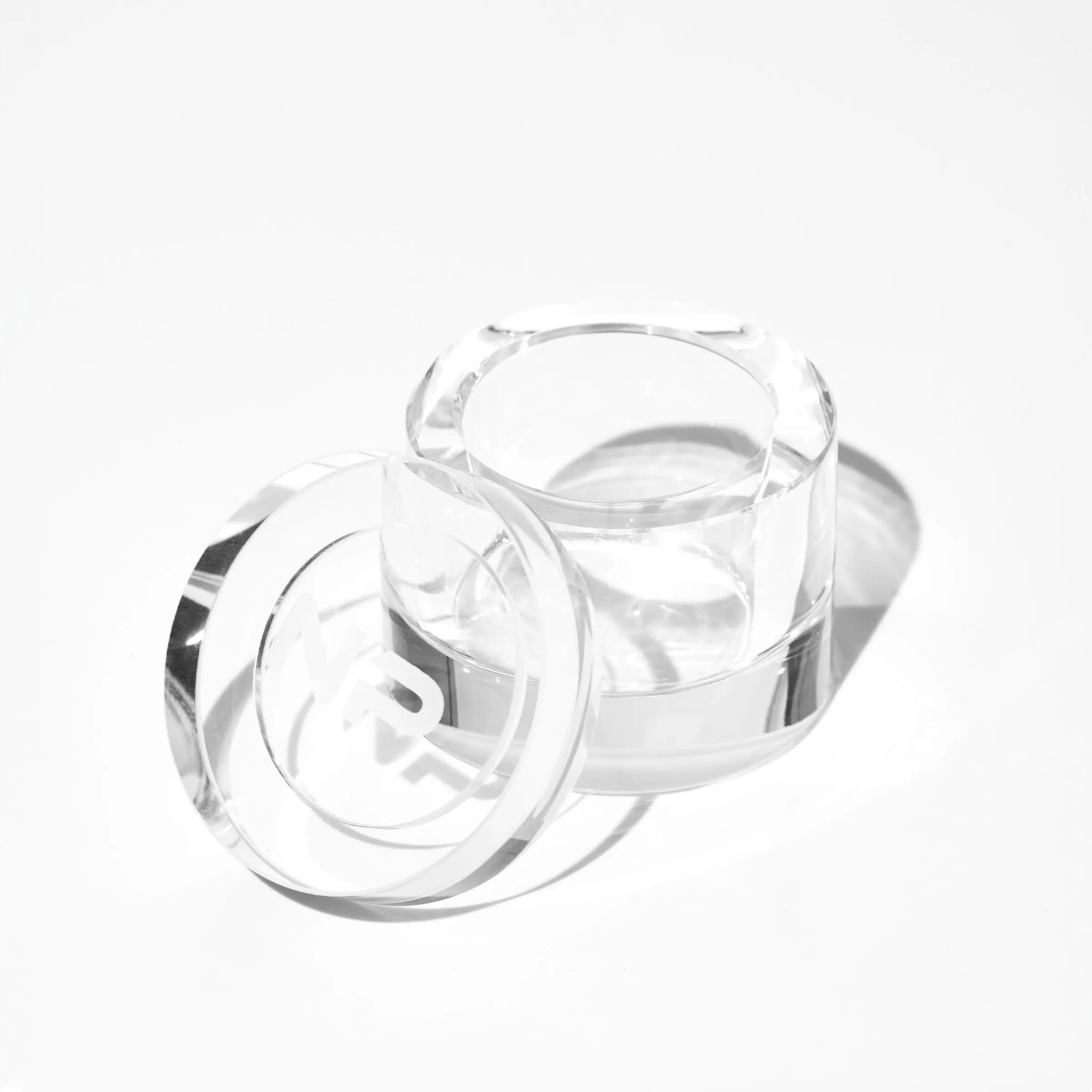 CIRCLE DAPPEN DISH - CLEAR