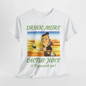 ATLA Sokka Cactus Juice Graphic Shirt - Unisex Heavy Cotton Tee