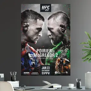UFC 264 Conor McGregor Vs Dustin Poirier 2 Rematch Lightweight Championship Title Fight Poster