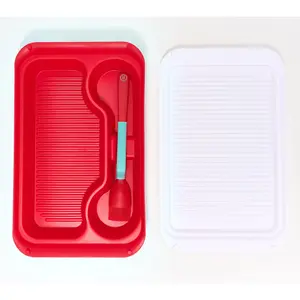 Henning Lee BBQ Prep Tray with Lid & Marinating Brush