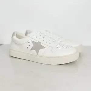 Corkys So Fresh & So Clean Faux Leather White Sneakers