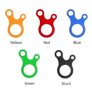 Outdoor Equipment 3-Hole Multi-Purpose Quick Rope Buckle Aluminum Alloy Tent Knotting Tool Secure Tents & Tarps Sturdy Fade-Resistant Lightweight Design pororo  bike  lock