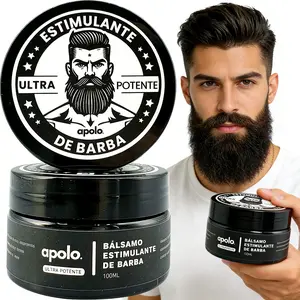 Apolo Ultra Powerful Beard Growth Balm 3.5oz : Minoxidil Beard Growth Cream Grow Thicker Beard in Weeks | Ultimate Beard Care