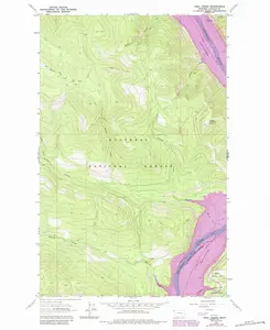 Ural Creek Montana USGS Topographic Quadrangle Map, 1997, 1:24000