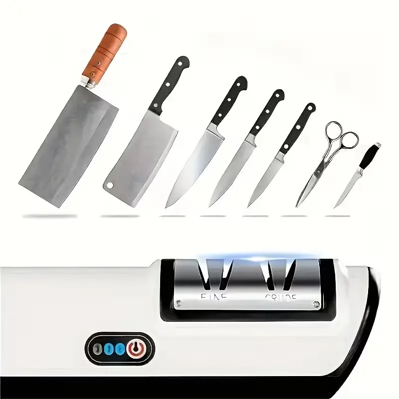 Electric Blade Sharpener | 20° Precision, USB-C Fast Charge, Ideal for Home, Kitchen, Outdoor Camping & Knives