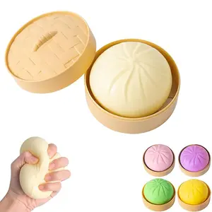 Bun Squishy, Mystery Squishy Bun Box, Fidget Toys for Adults & Teens, Stocking Stuffers, Sensory Stress Ball Squeeze Toys for Stress Relief