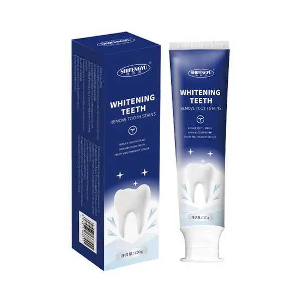SHIFENGYU Unflavored Whitening Toothpaste (120g) - Brightening Toothpaste for Daily Use, Cleansing, Stain Removal, Prevents Cavities, Oral Care Support