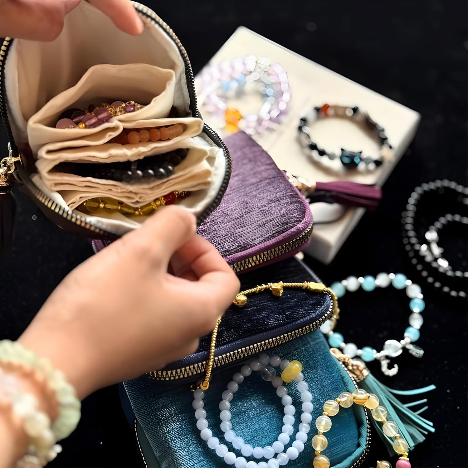 Velvet Small Jewelry Pouch with Tassel | Mini Zipper Jewelry Travel Case | Cute Velvet Coin Purse for Earrings Rings Necklaces | Portable Jewelry Organizer Bag #JewelryPouch #TravelJewelryCase Velvet Small Jewelry Pouch with Tassel | Mini Zipper Jewelry Travel Case | Cute Velvet Coin Purse for Earrings Rings Necklaces | Portable Jewelry Organizer Bag #JewelryPouch #TravelJewelryCase