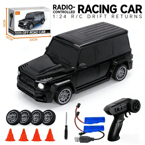 1:24 Scale Purple Chameleon Drift RC Model Car - Remote Control Vehicle with Full Proportional Throttle, Off-Road Control, Unisex Toy for Backyard Races, Indoor Laps, Weekend Racing Fun, Hobby Sessions, Teenage Boy Gifts