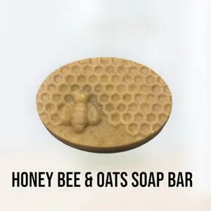Honey Bee Soap Bar Turmeric w/Oats  Soap Bars 2pk  By: M.J. Candy Collection Body Care Coconut