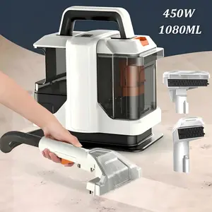 Portable Carpet & Upholstery Spot Cleaner Machine,15Kpa Deep Cleaning for Rug, Pet, Couch,Stairs & Car, Handheld Furniture Cleaner Machine with 2 Size BrushHead & Self-Cleaning System