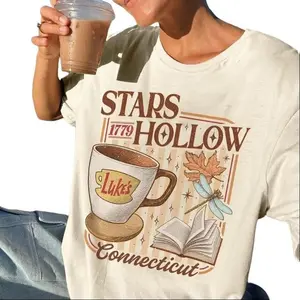 [Sale up to 30%] Stars Hollow Luke's Diner Comfort Colors Shirt, Luke’s Coffee Mug Tee, Stars Hollow Connecticut Long Sleeve, Autumn Festival Gift