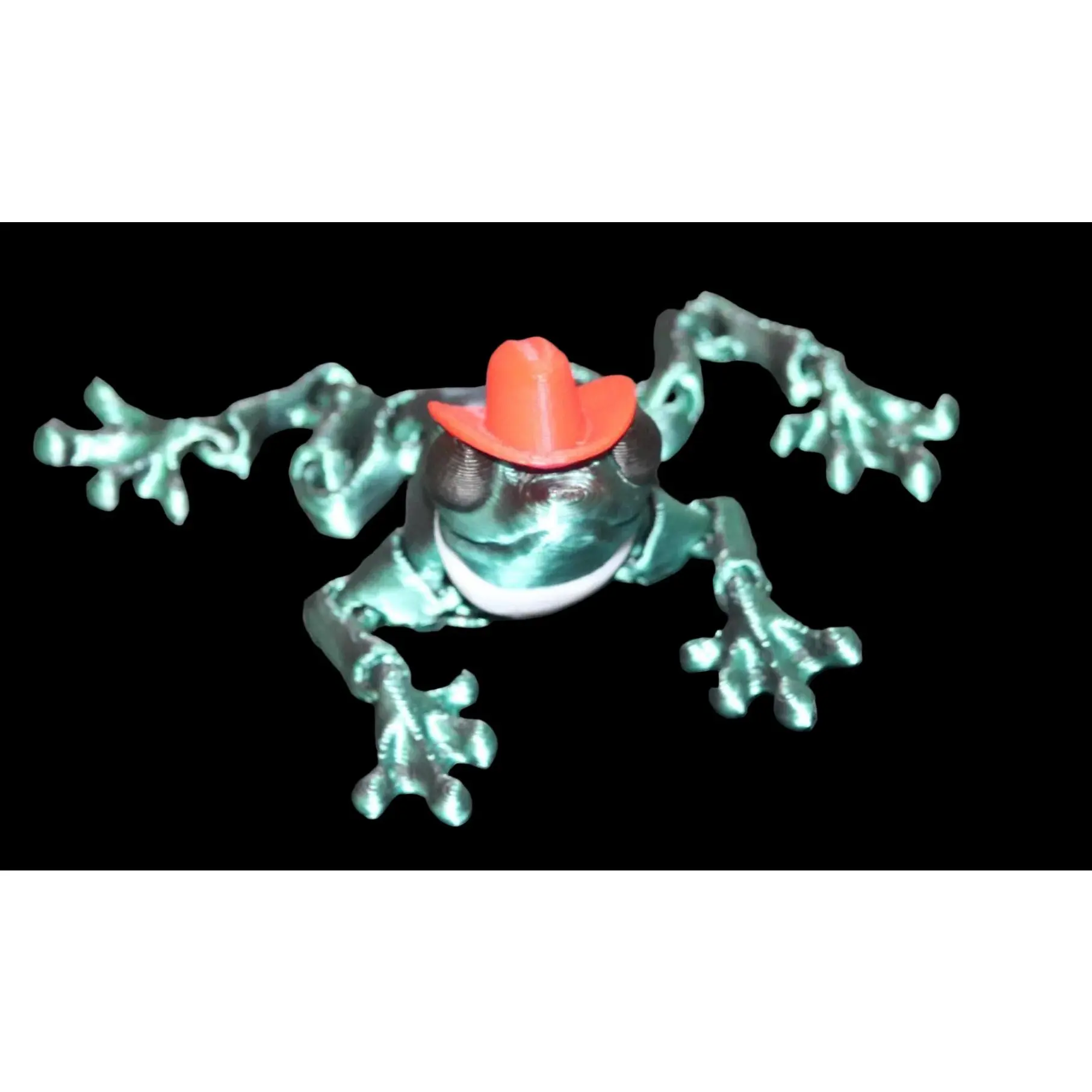 Cowboy Frog Articulated Toy