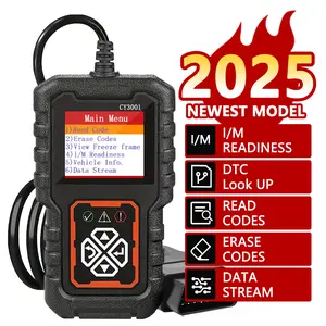 Car OBD2 Code Scanner Diagnostic Scanner Code Reader Erase Engine Fault Code Read Code Erase Code Battery Test Engine Light Can Diagnose Scan Tool For All OBD II Protocol Cars Since 2002 Vehicle Automotive