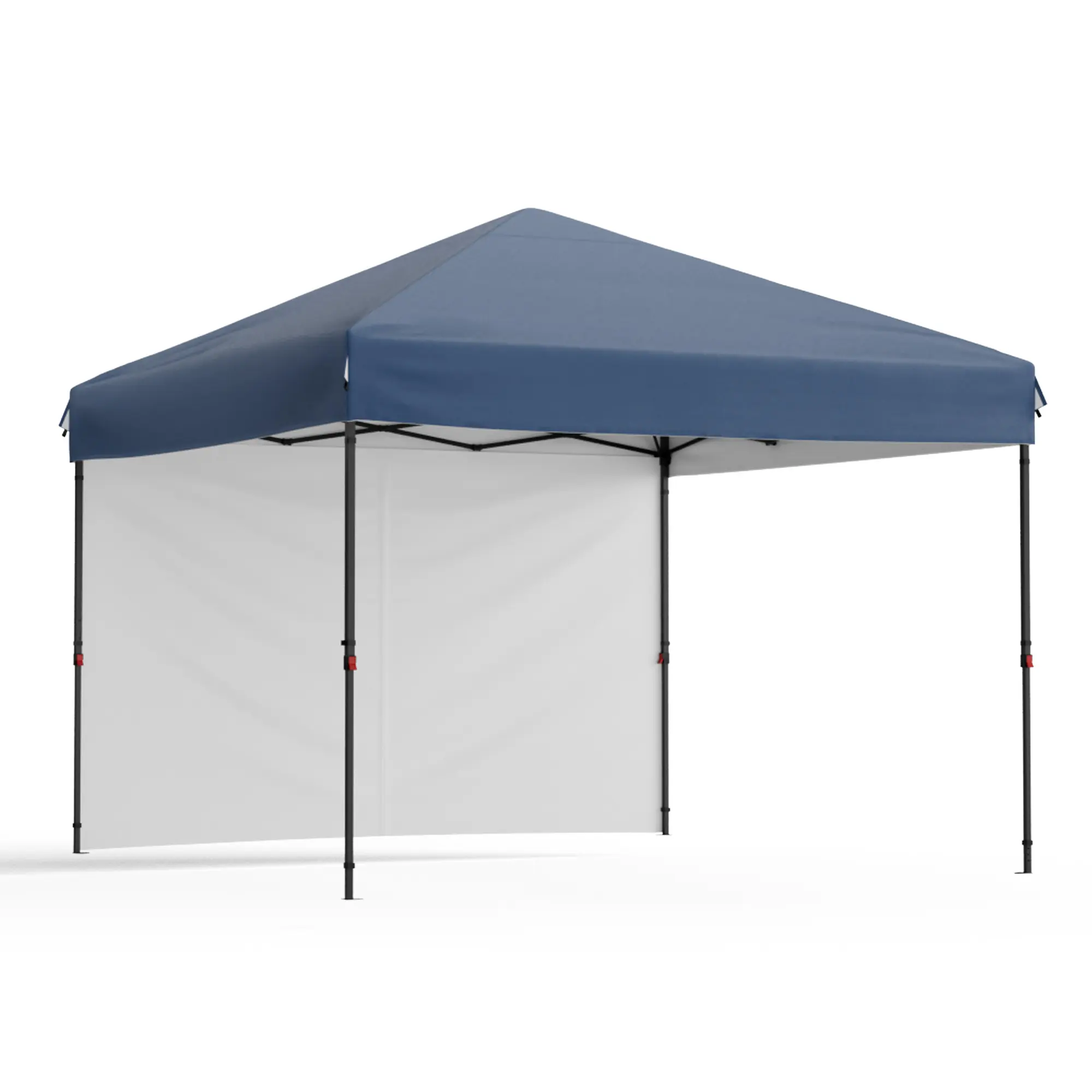 10x10 Heavy Duty Commercial Instant Shelter, Pop Up Canopy Tent with One-Person Setup, Removable Sidewall, UPF 50+ Waterproof, 100 sq ft Shade for Outdoor Events, Camping, Farmers Market