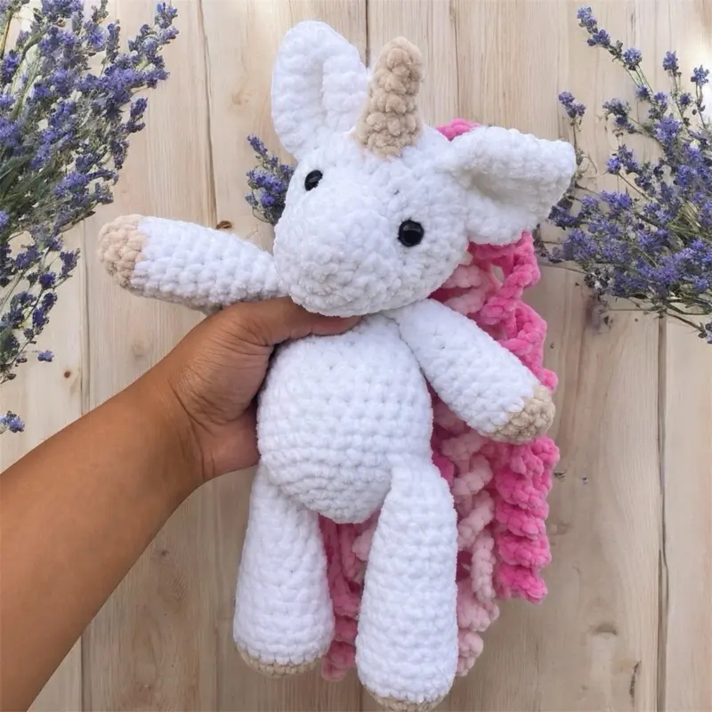 Handmade Unicorn Crochet Plushie
